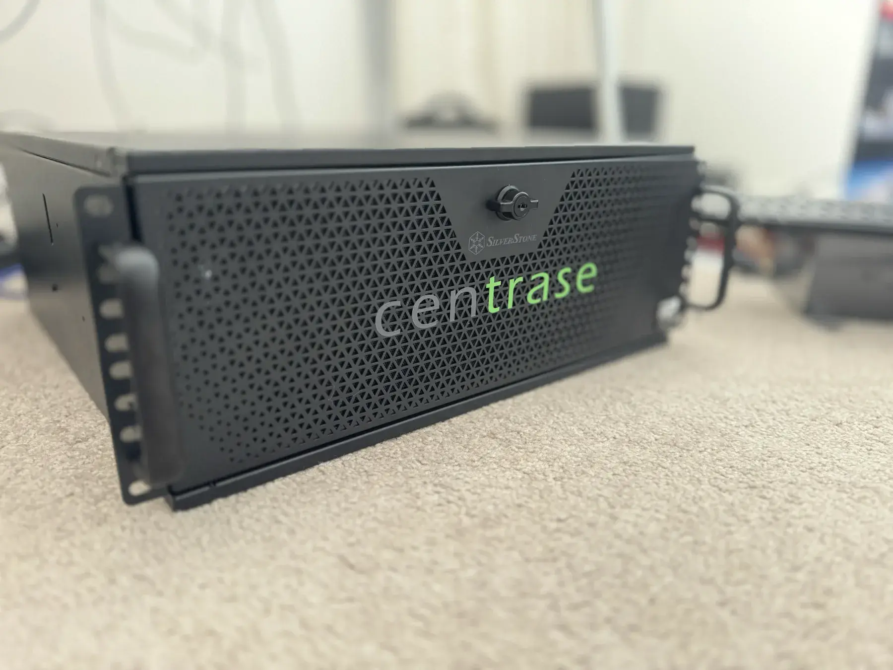 A Centrase-branded custom rack server built on the Gold Coast